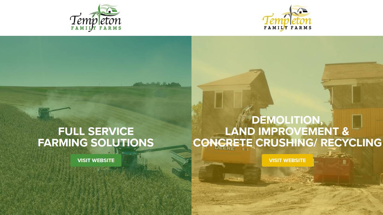 Templeton Family Farms GP website screenshot