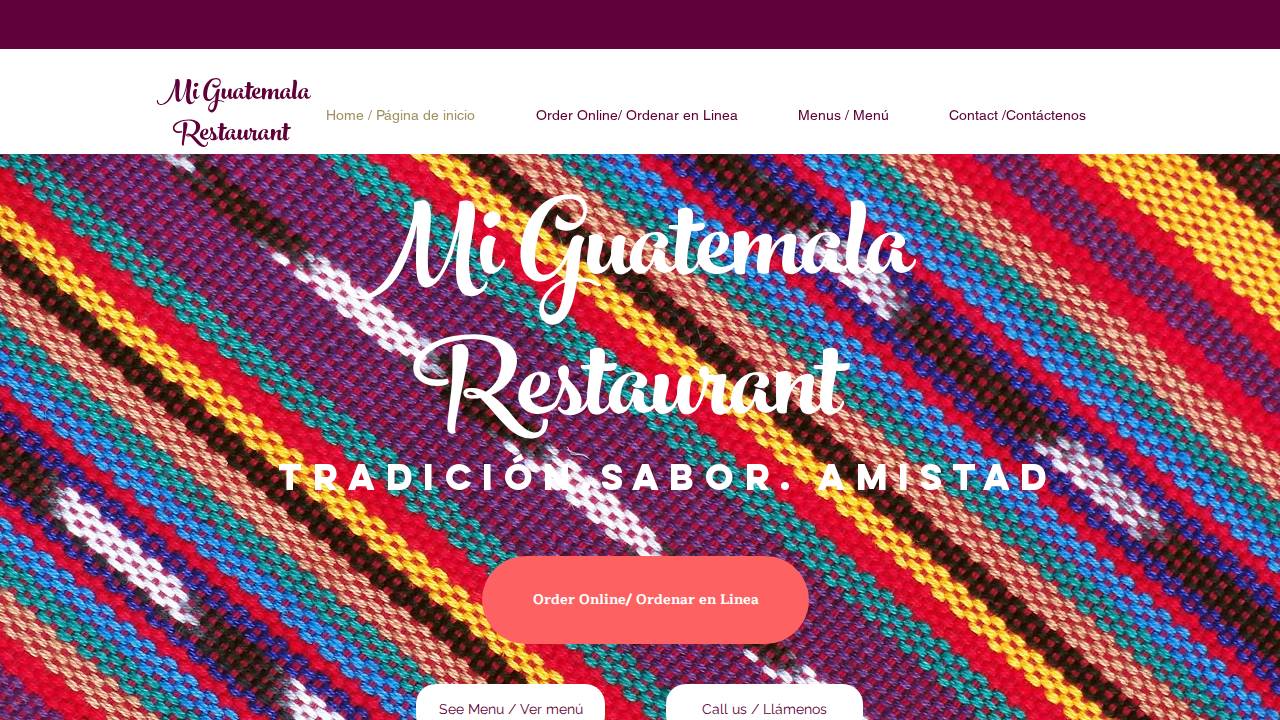 MI Guate Restaurant Llc, 1 website screenshot