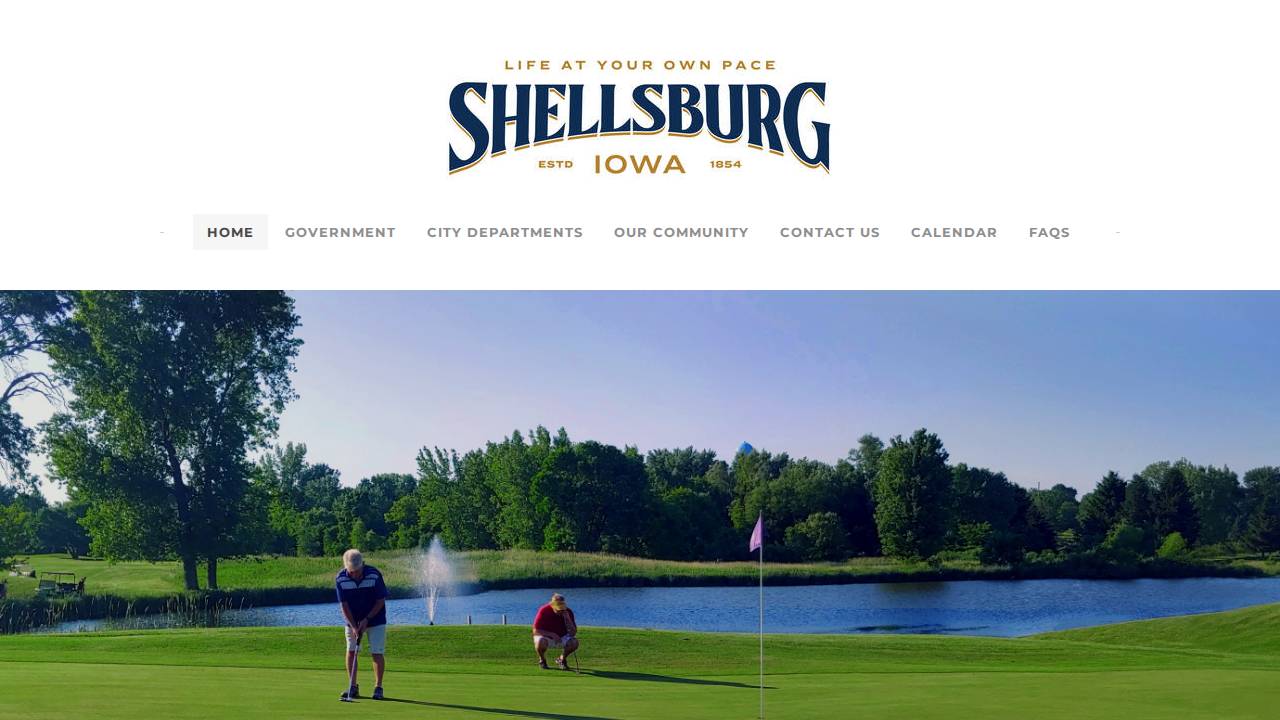 113 Pearl ST. Shellsburg IA. 52332 website screenshot