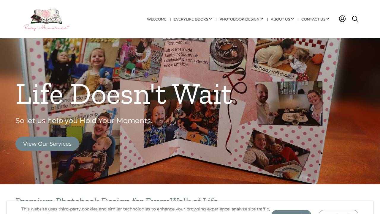 Rosy Memories, LLC website screenshot