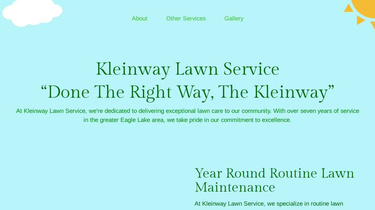 All-season Home & Lawn, LLC website screenshot