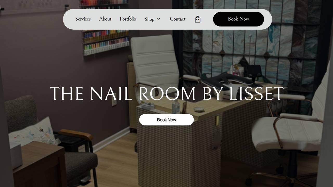 Nail Room BY Lisset Llc, Main Location website screenshot
