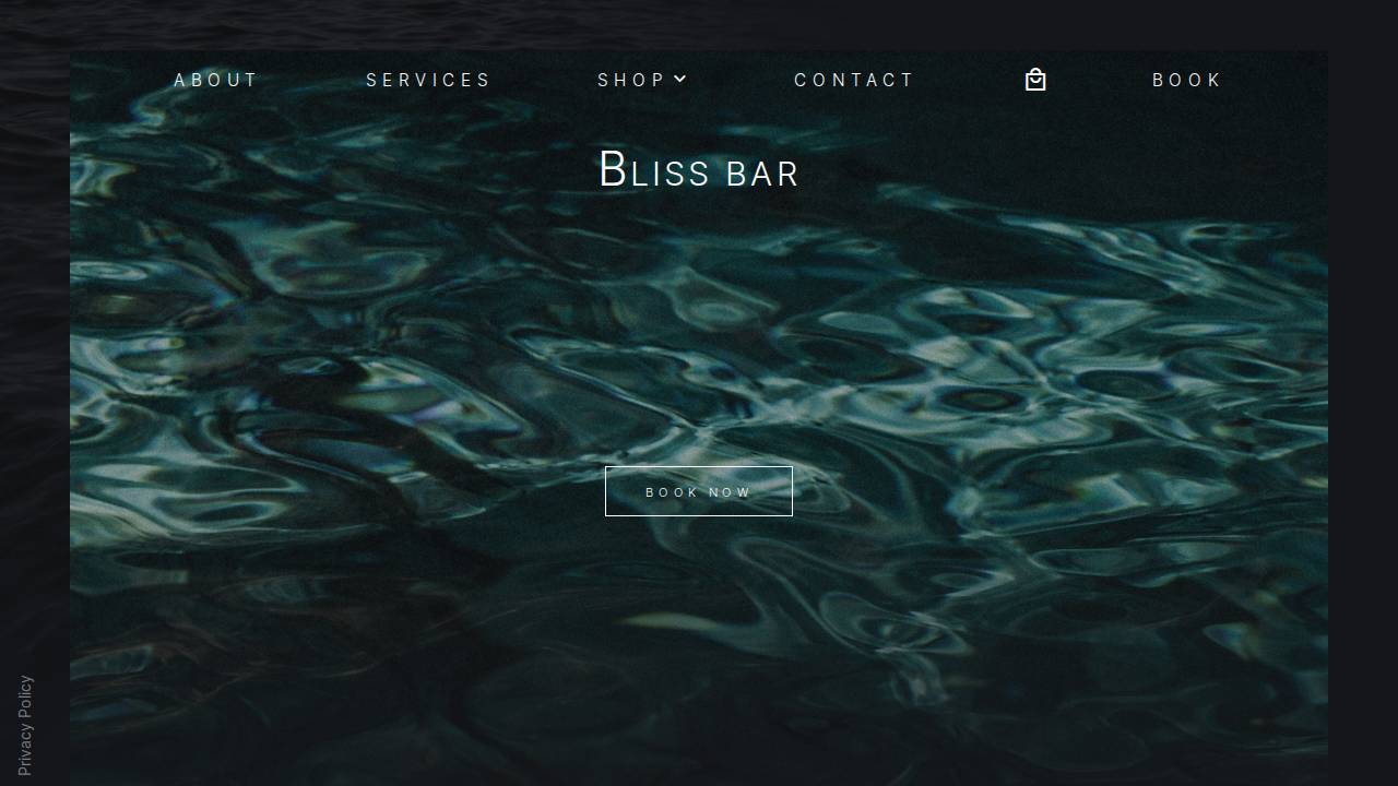 Radiance BY Allison, Bliss BAR website screenshot