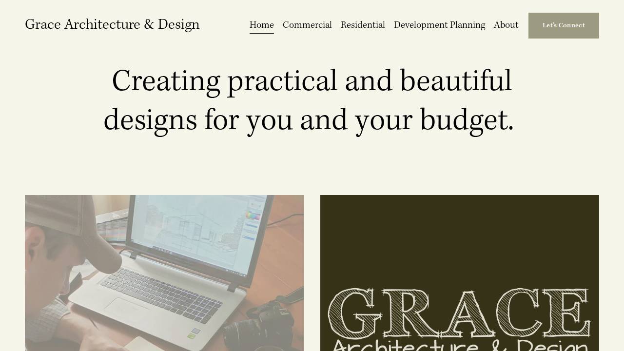 Grace Architecture & Design website screenshot