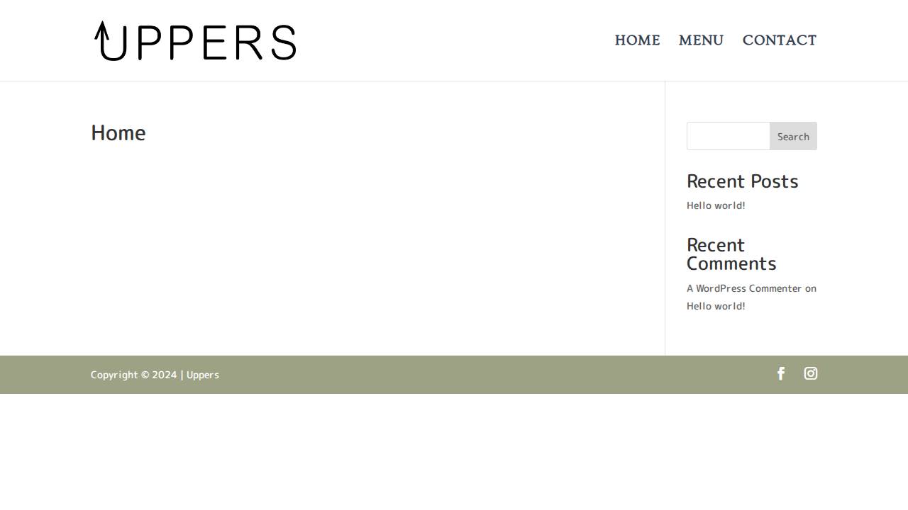 Uppers website screenshot
